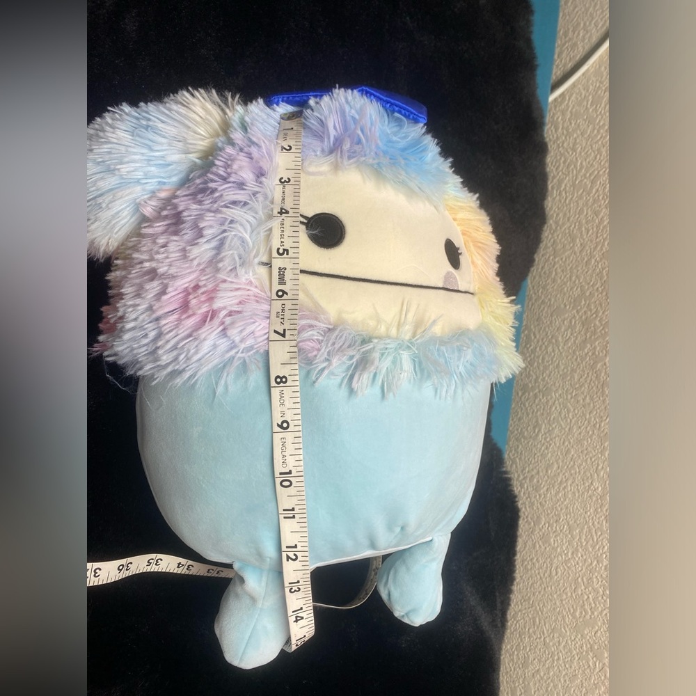 Squishmallows Zozo the Bigfoot 12 inch with Rainbow Mane and Graduation Hat - Picture 3 of 3